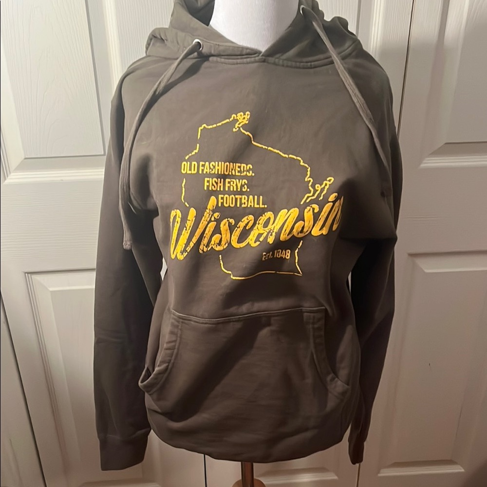 Green and Yellow Wisconsin Sweatshirt